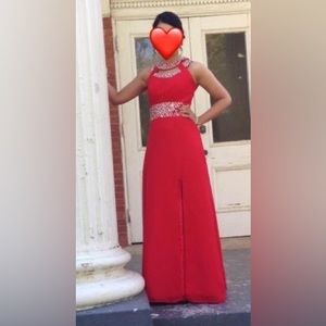 Red prom dress